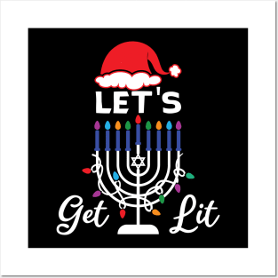 Hanukkah candles funny christmas Posters and Art